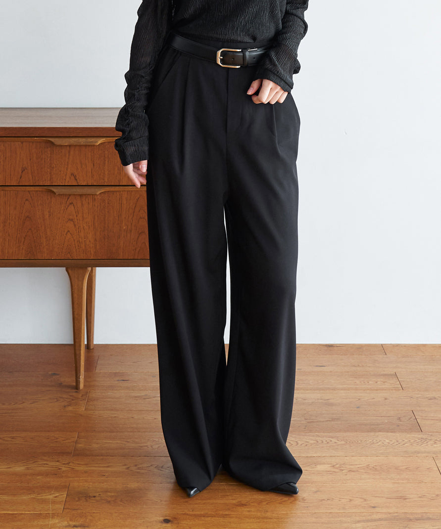 TUCK WIDE STRAIGHT PANTS – My shawty