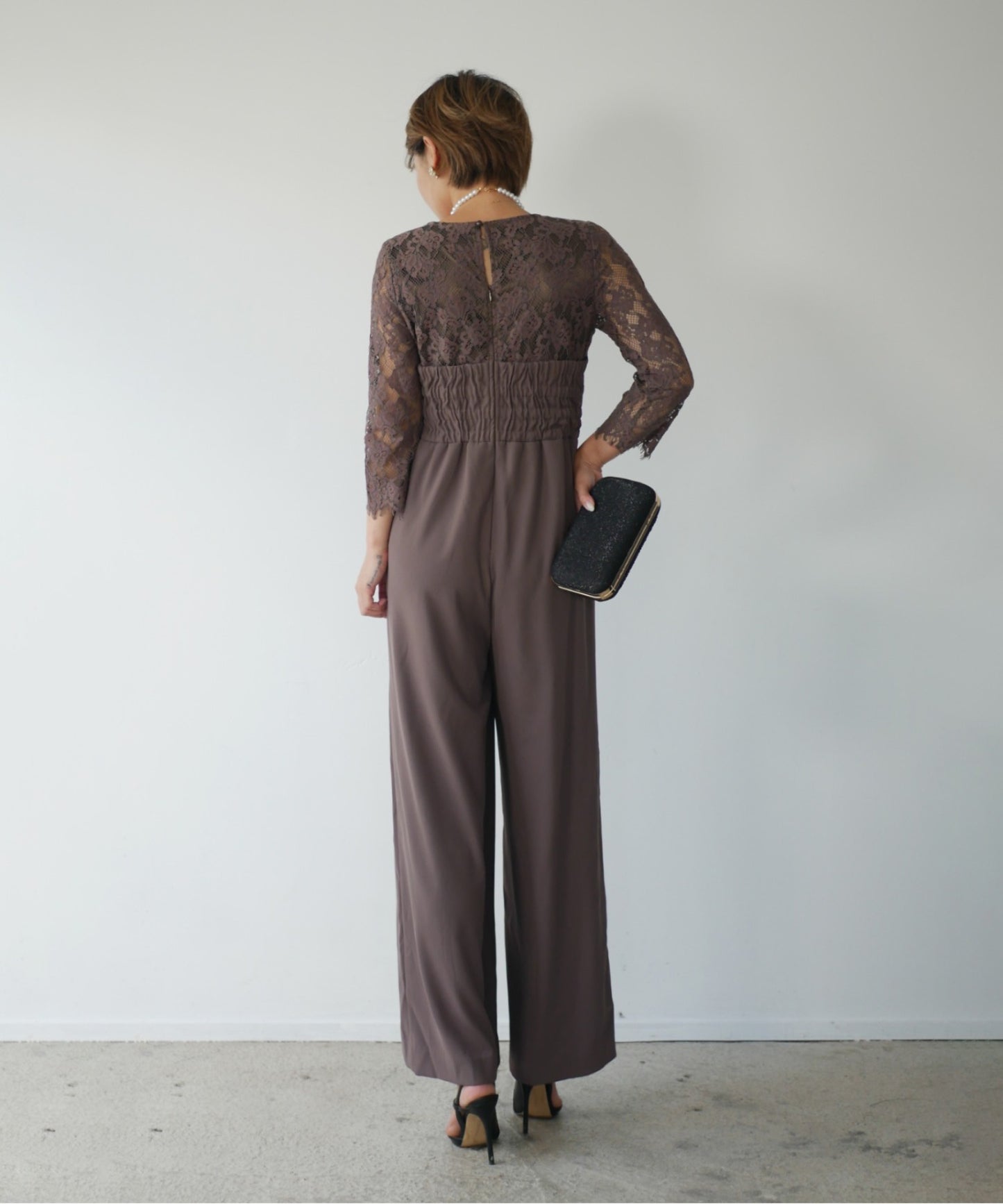 LIZ LACE PANTS DRESS