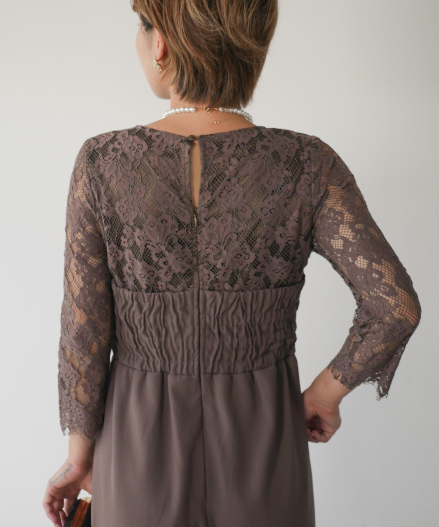 LIZ LACE PANTS DRESS