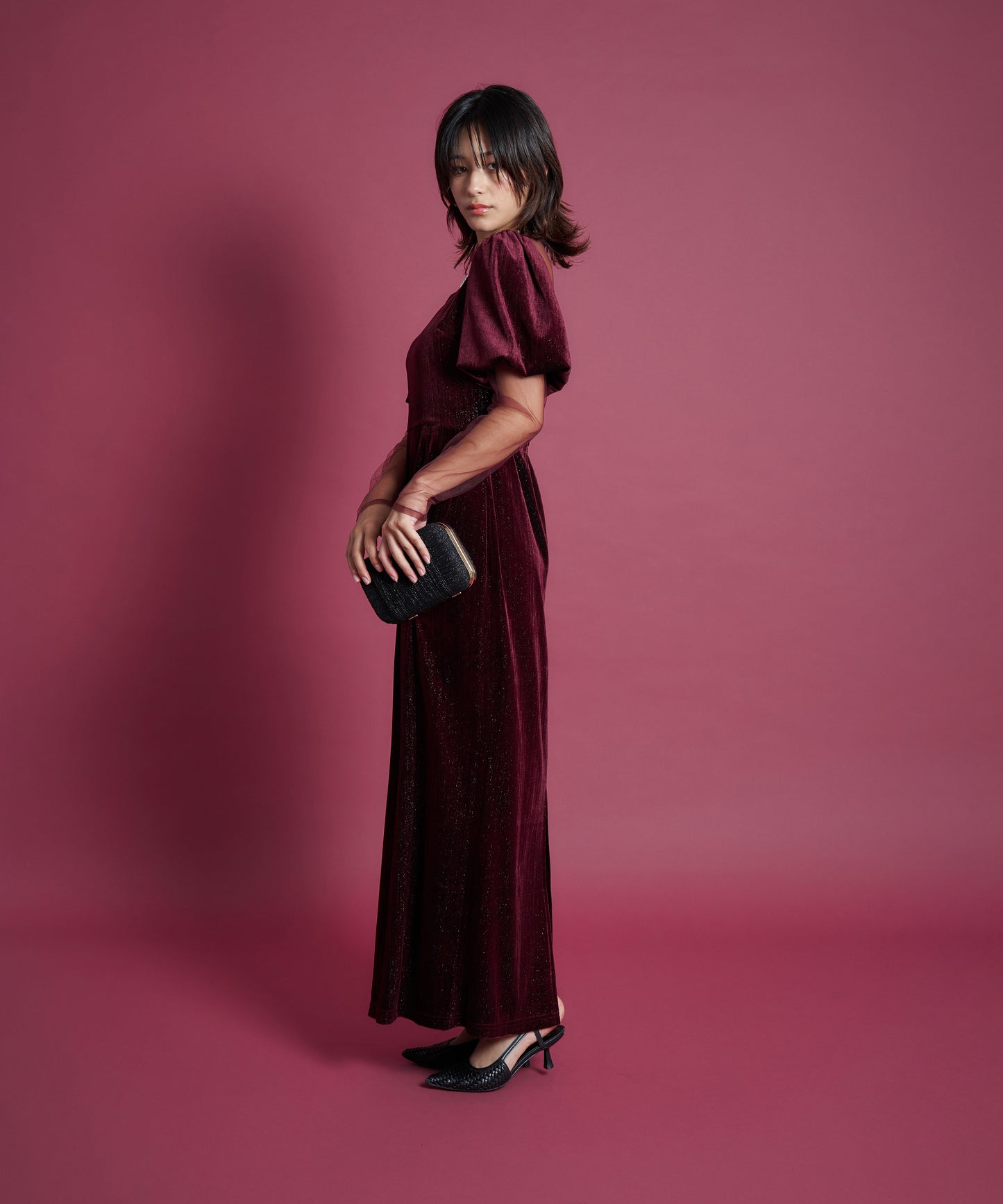 LAME VELVET DRESS