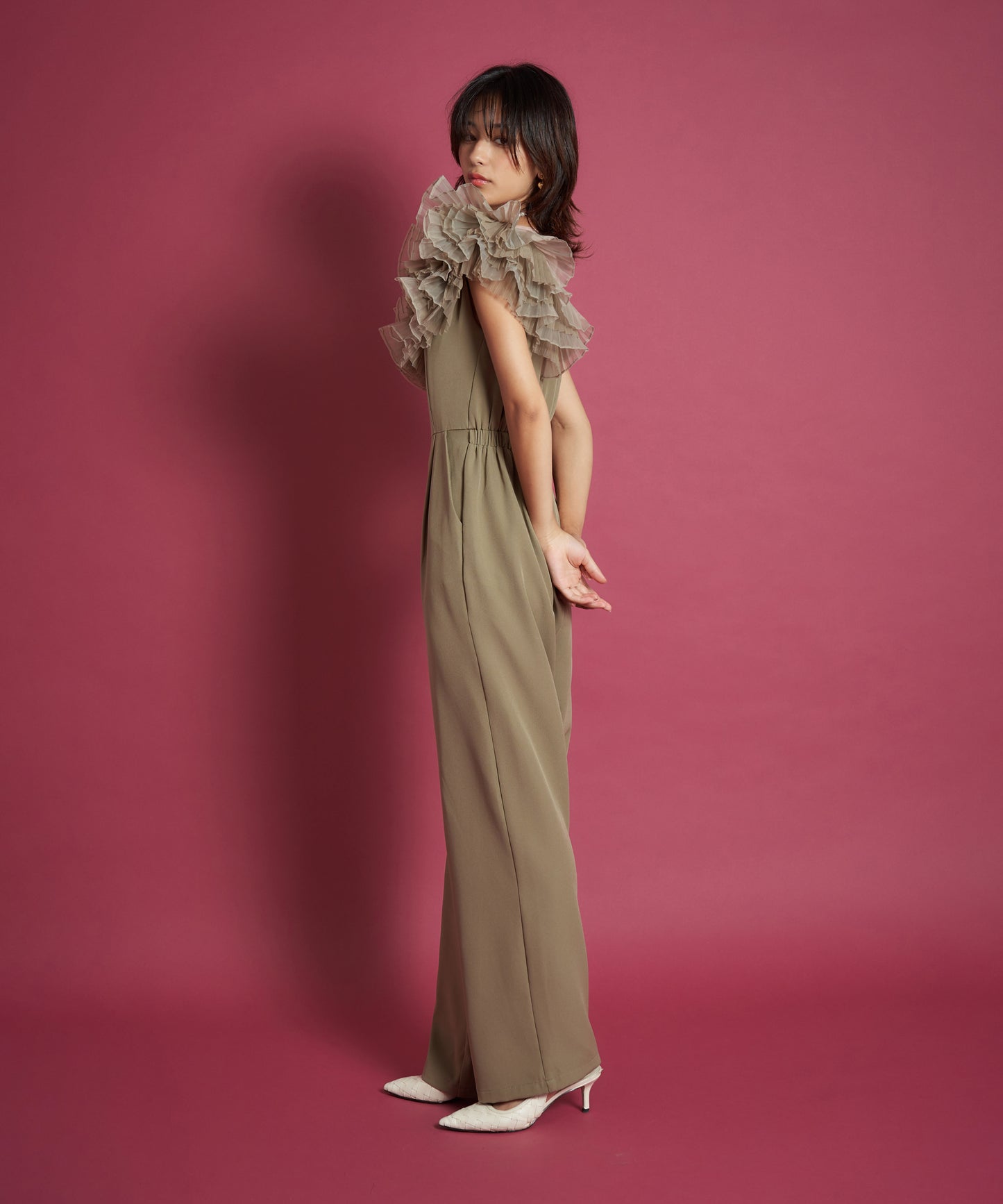 TULE MOTIF PANTS DRESS