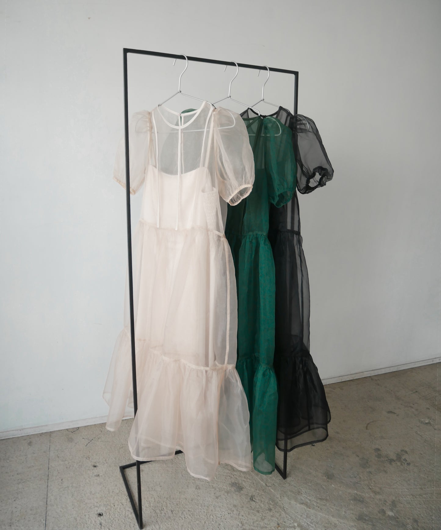 BRENDA ORGANDY MIDI DRESS