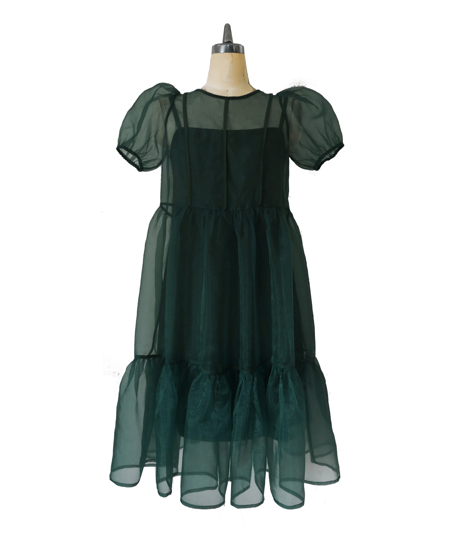 BRENDA ORGANDY MIDI DRESS