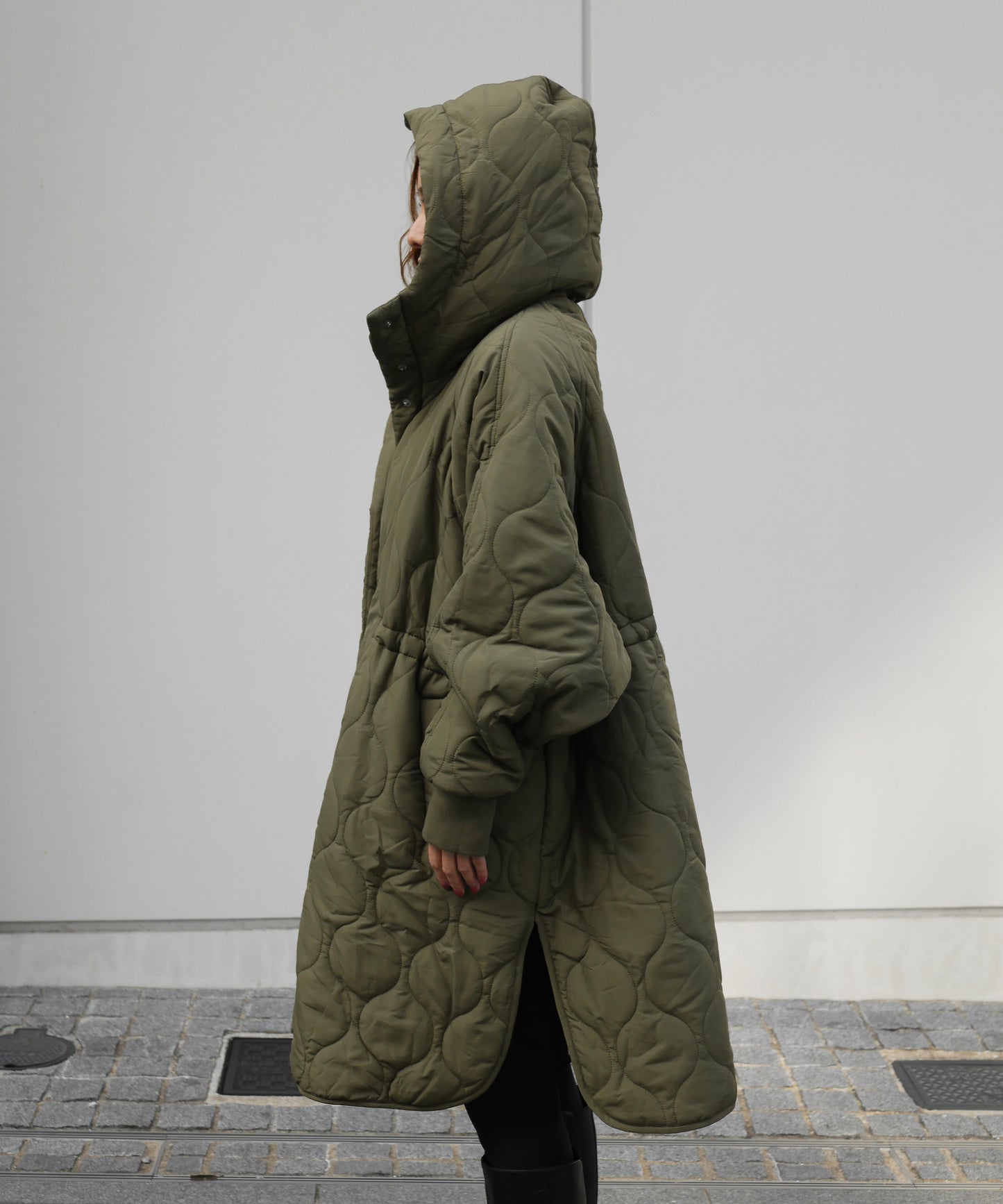 QUILT HOODIE COAT