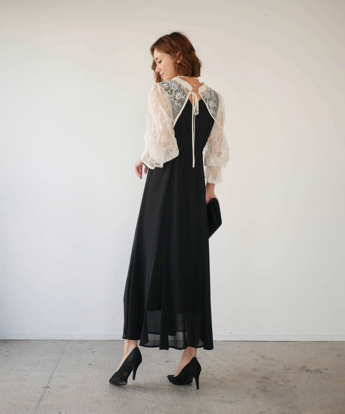 LACE BOLERO DRESS