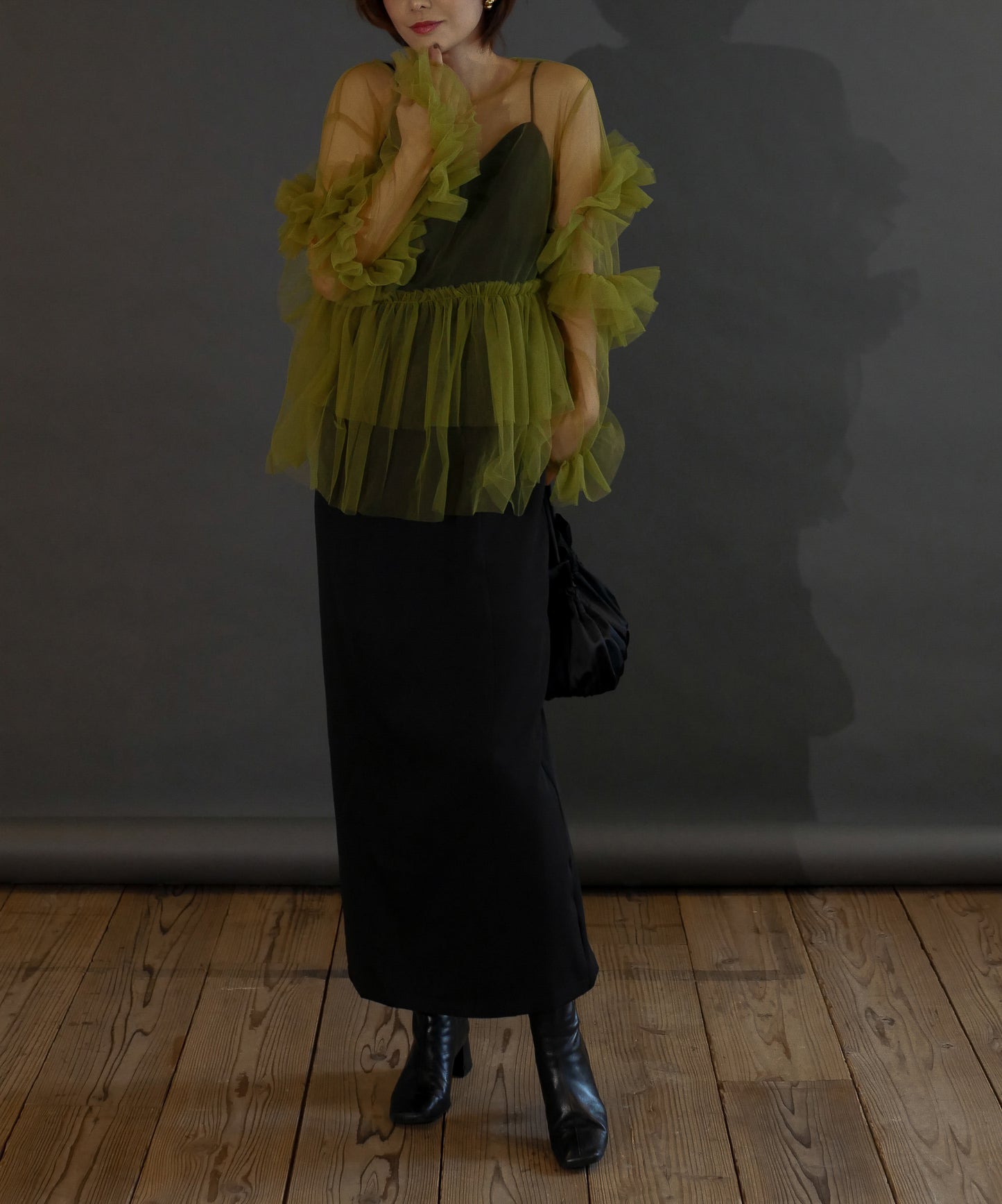 FRILL TULE TOP