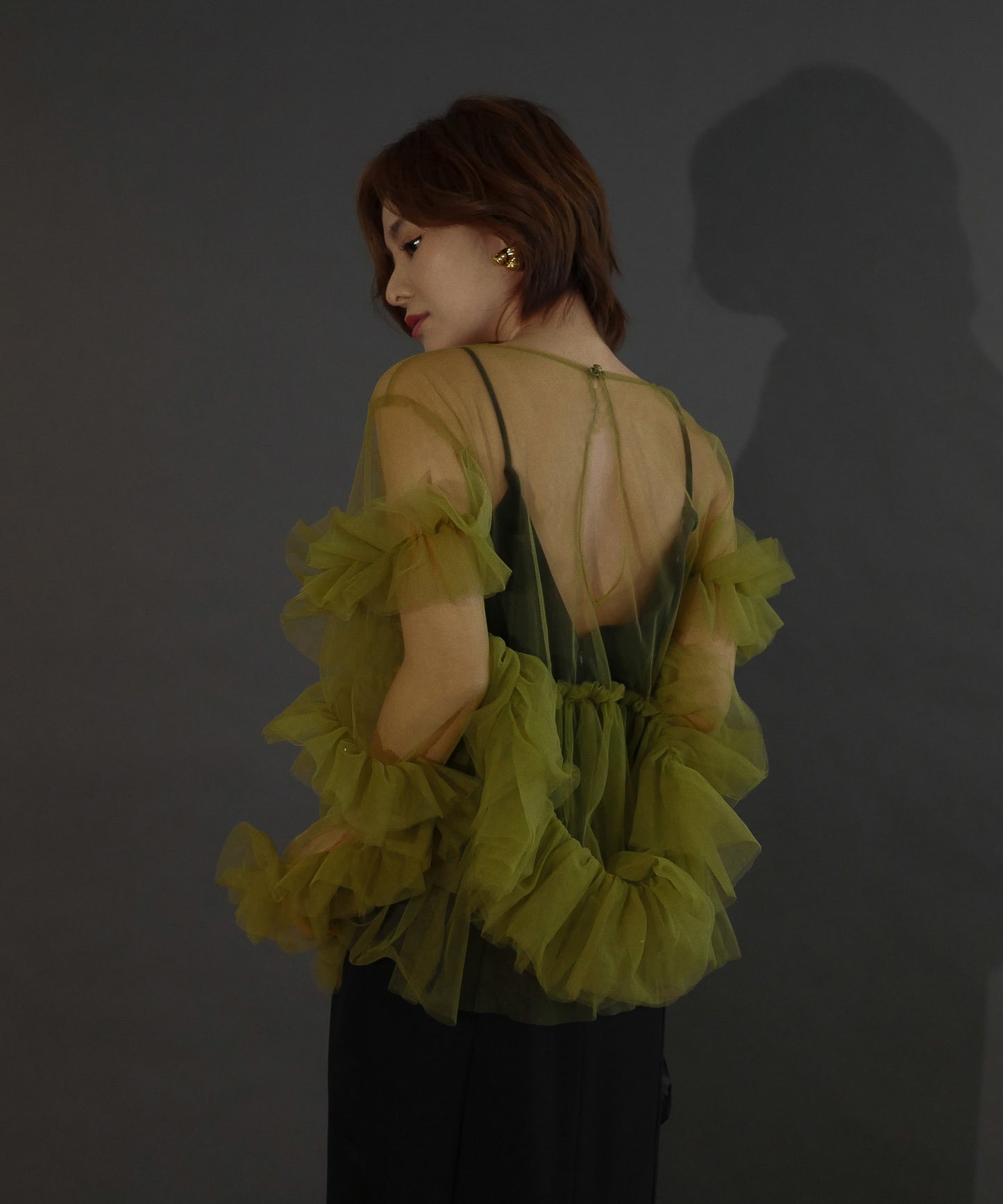 FRILL TULE TOP
