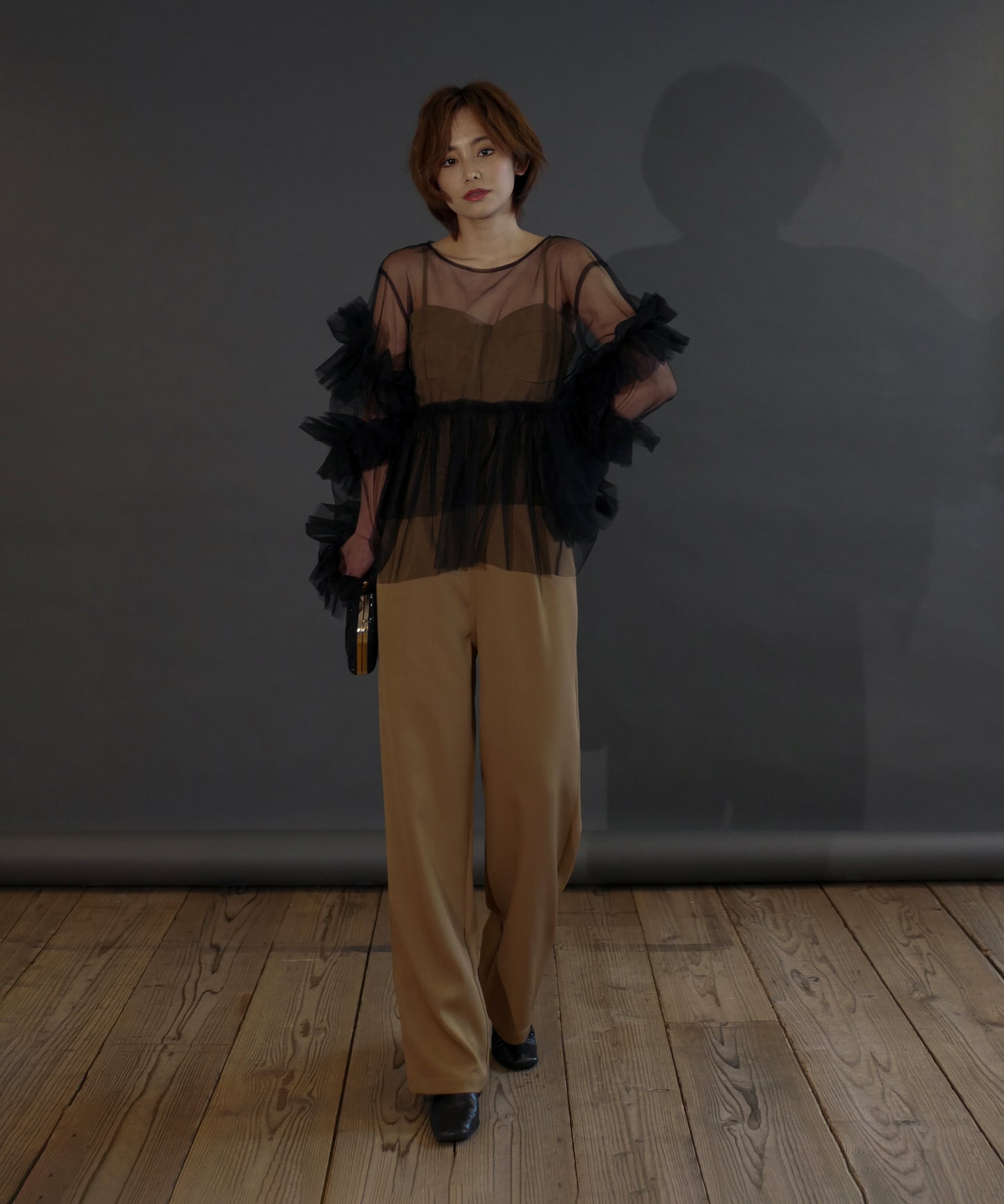 FRILL TULE TOP