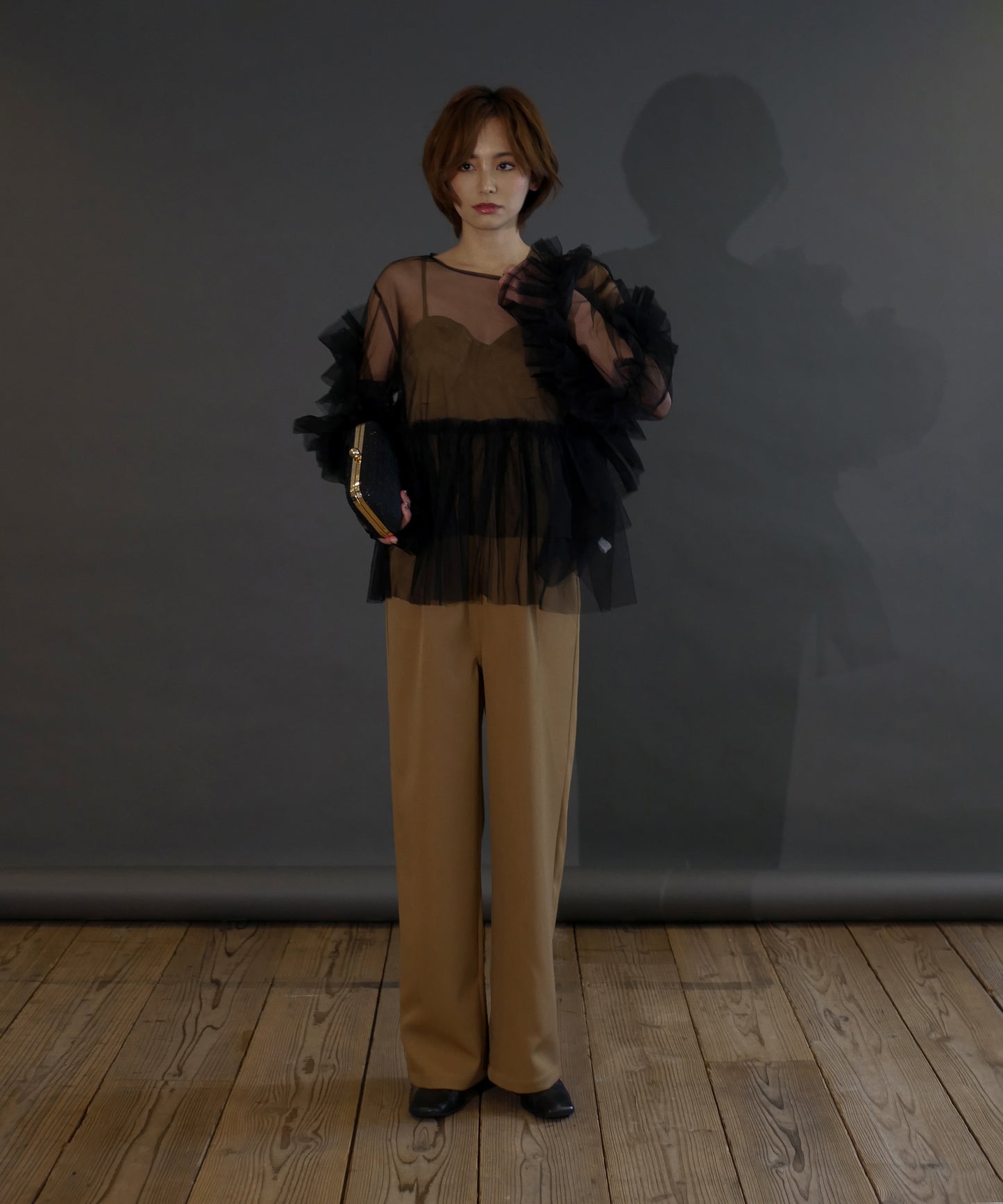FRILL TULE TOP