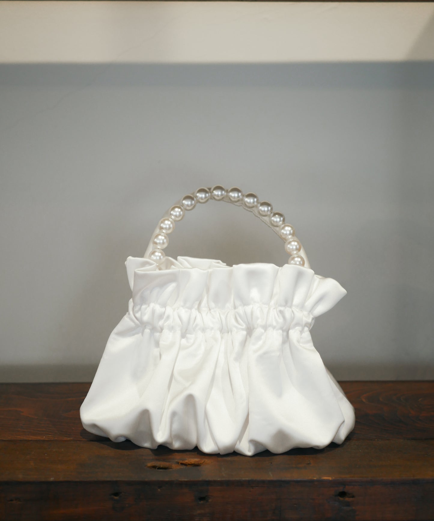3WAY SATIN PEARL BAG