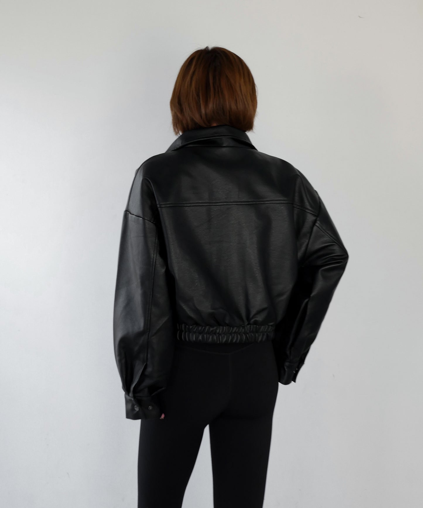 F/LEATHER SHORT BLOUSON