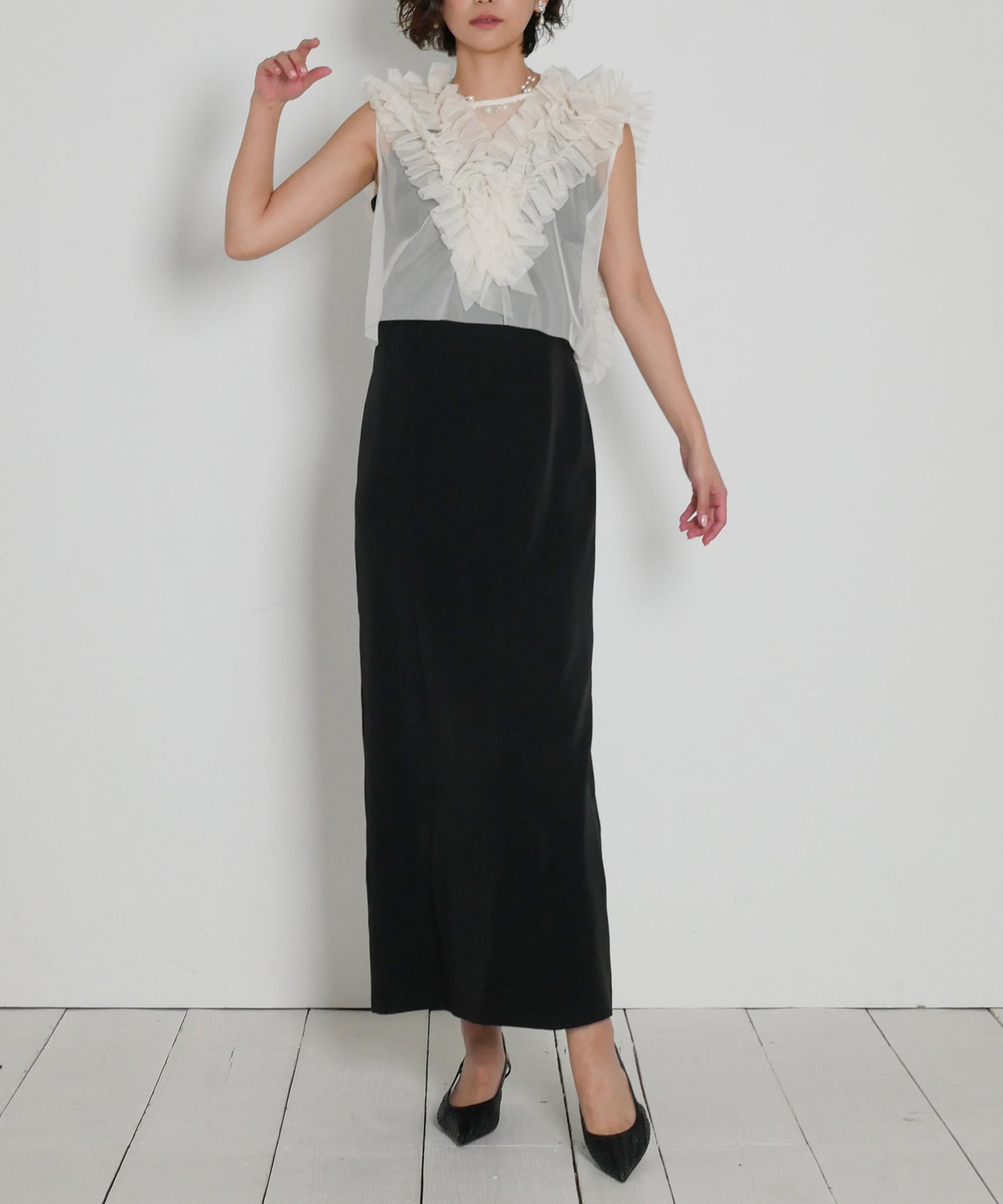 FRILL TULE VEST