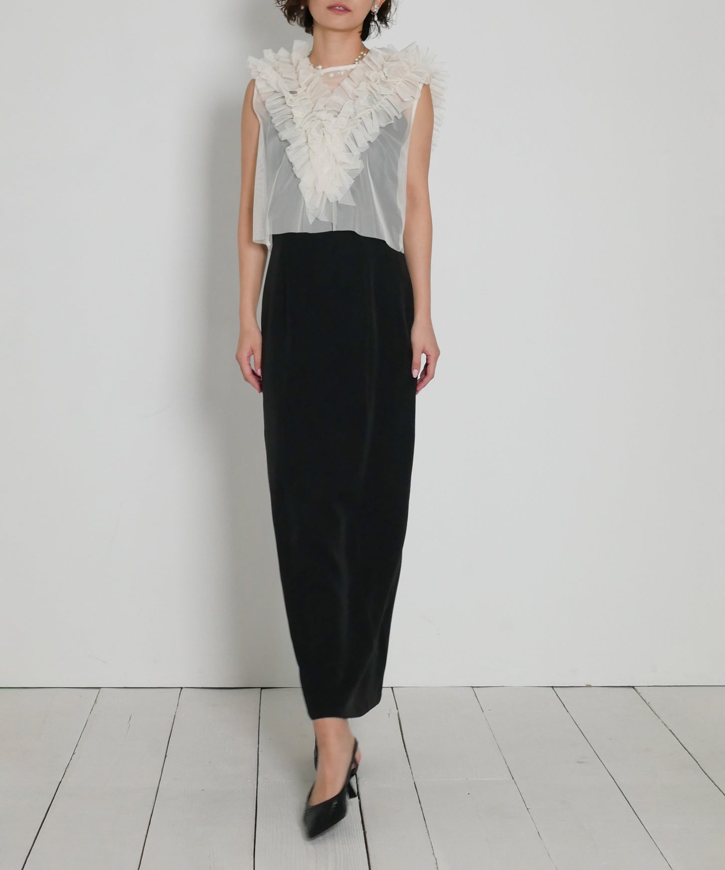 FRILL TULE VEST