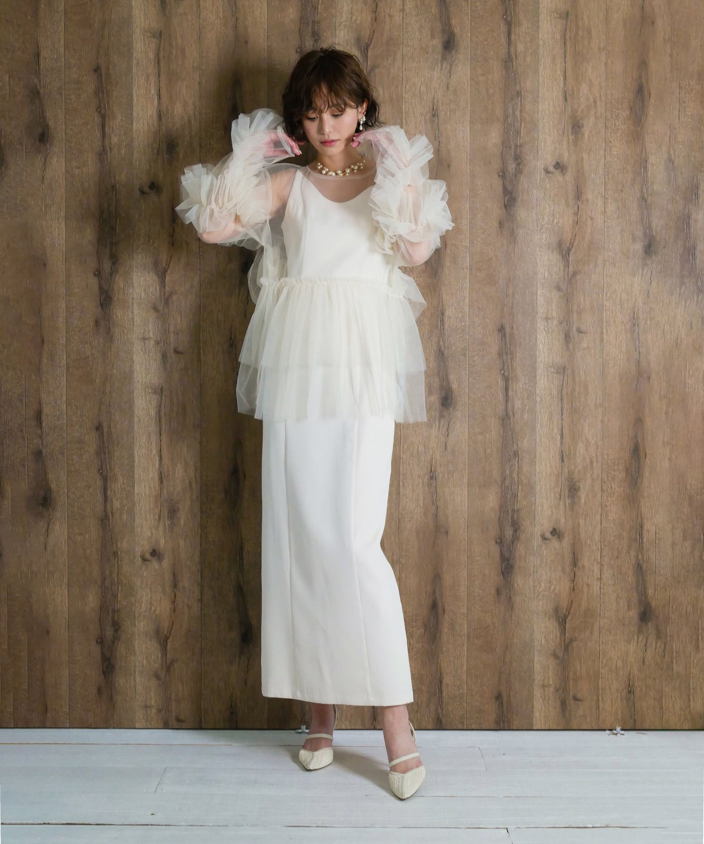 FRILL TULE TOP