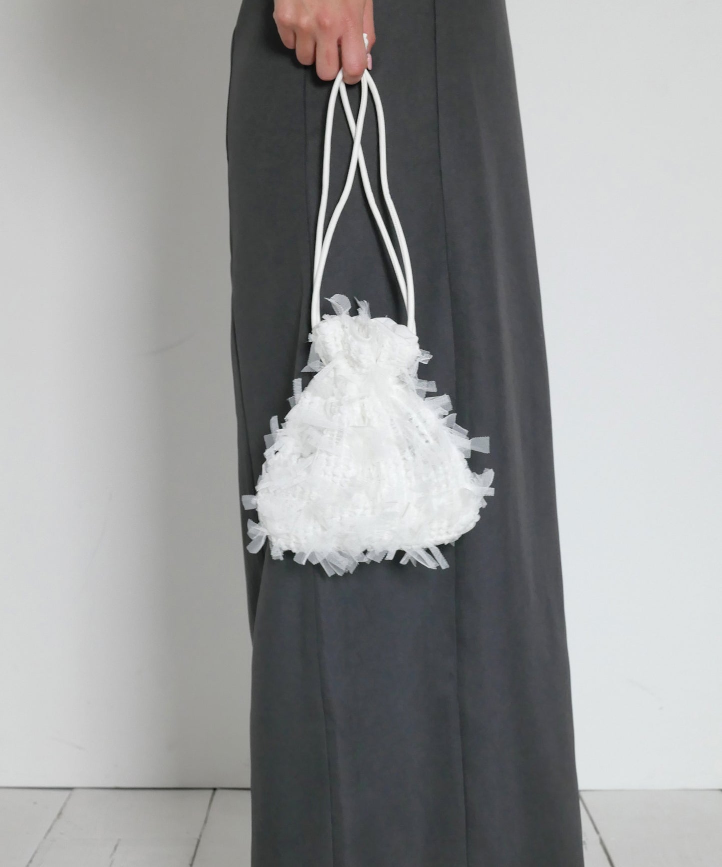 FRINGE TULE BAG