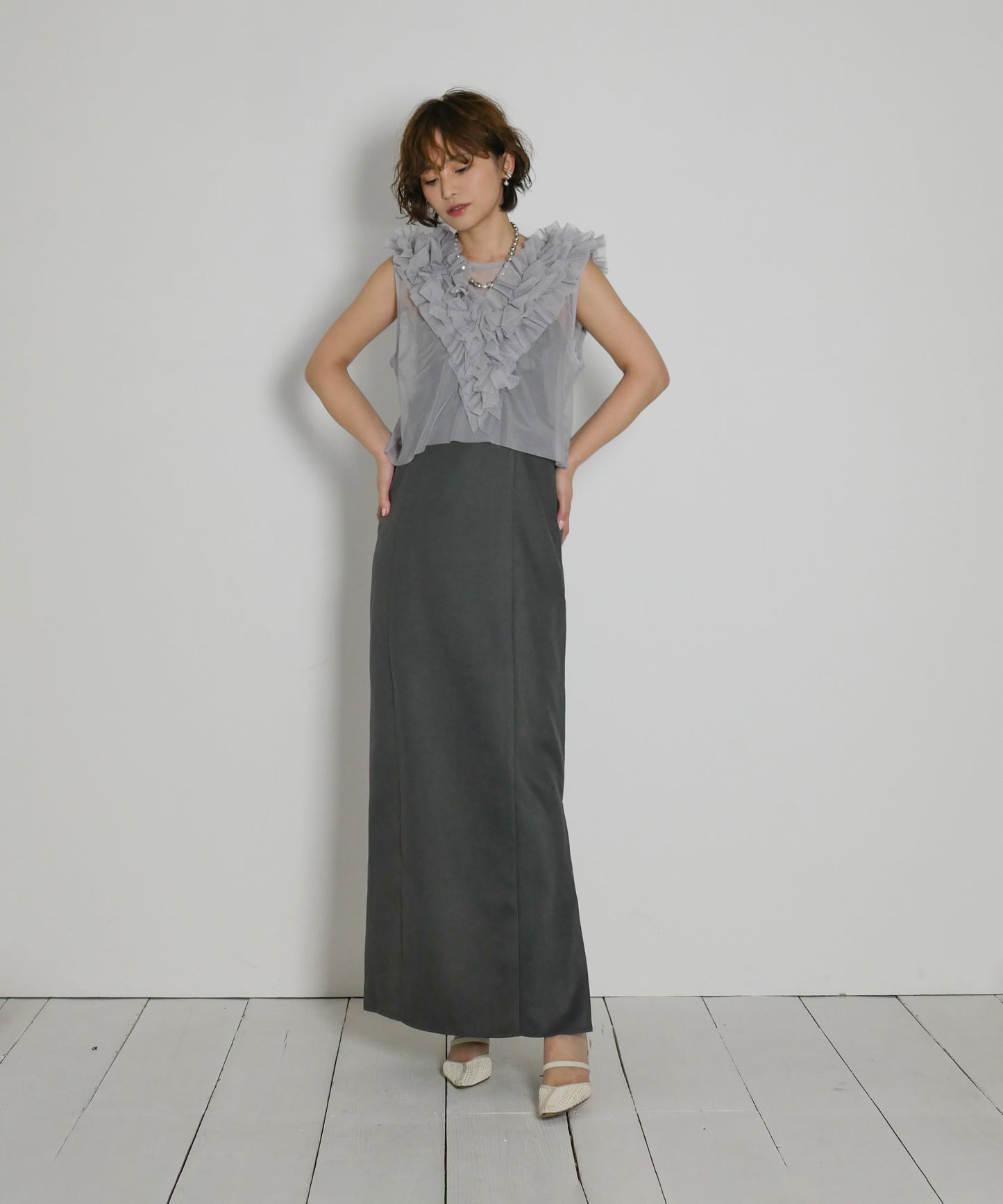 FRILL TULE VEST