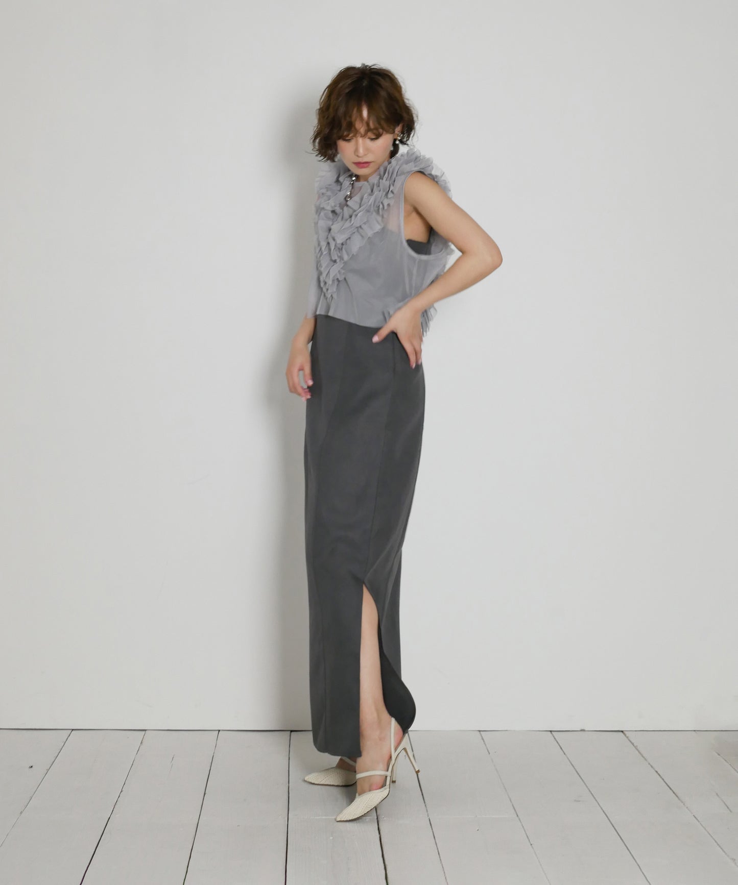FRILL TULE VEST