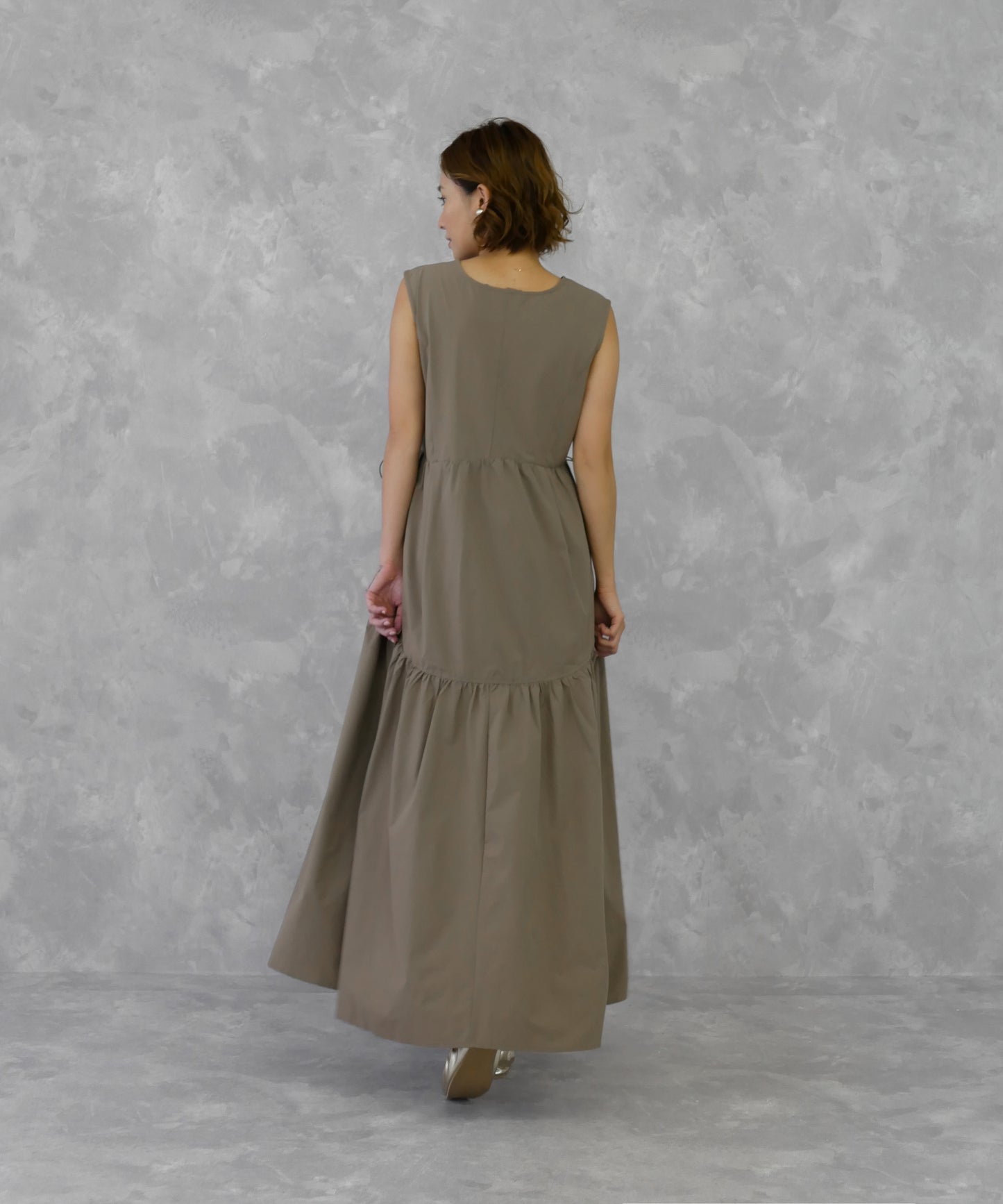 TIERED DRAWSTRING ONEPIECE