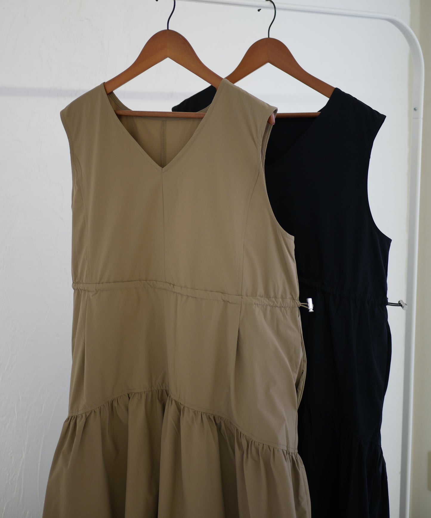 TIERED DRAWSTRING ONEPIECE