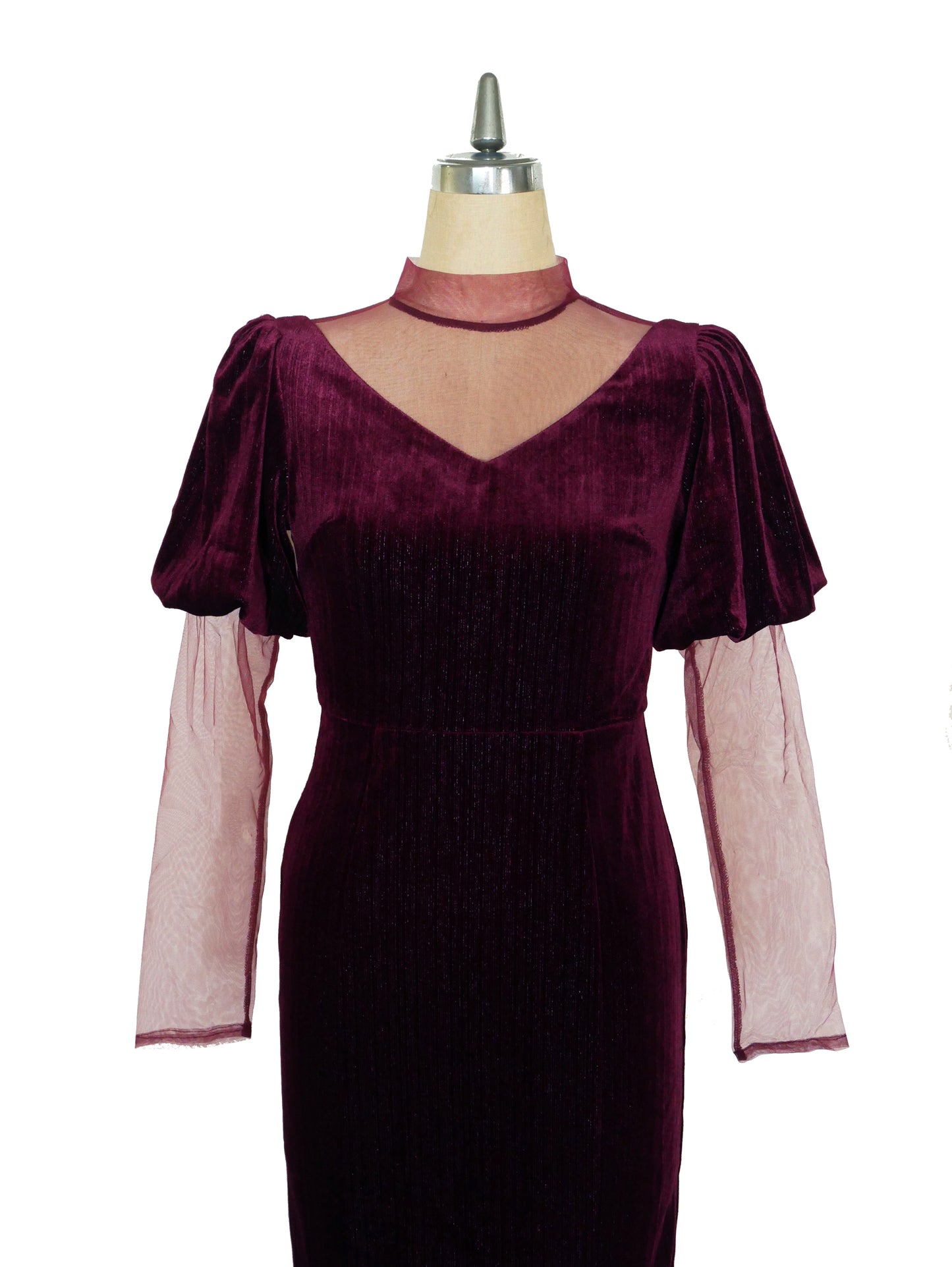 LAME VELVET DRESS