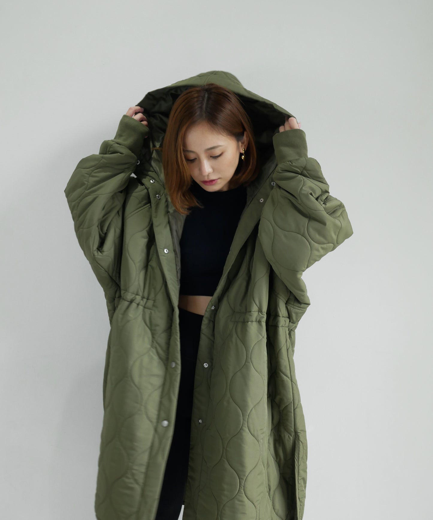 QUILT HOODIE COAT