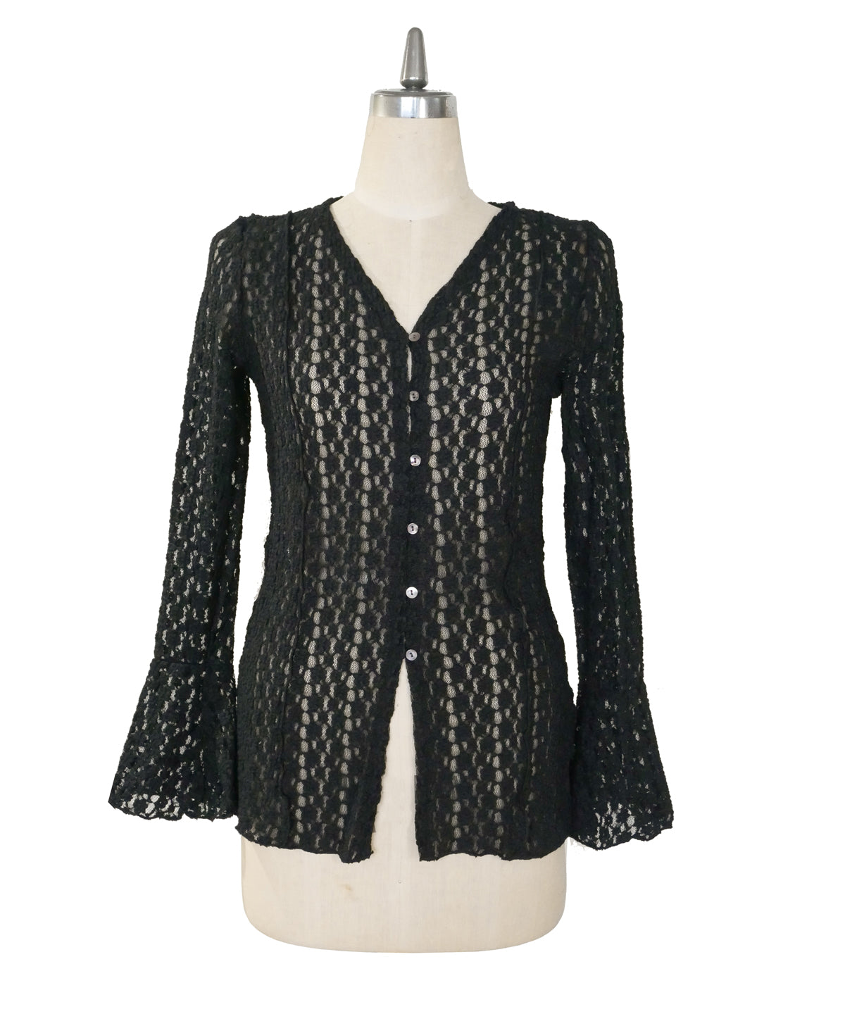 CUT LACE CARDIGAN