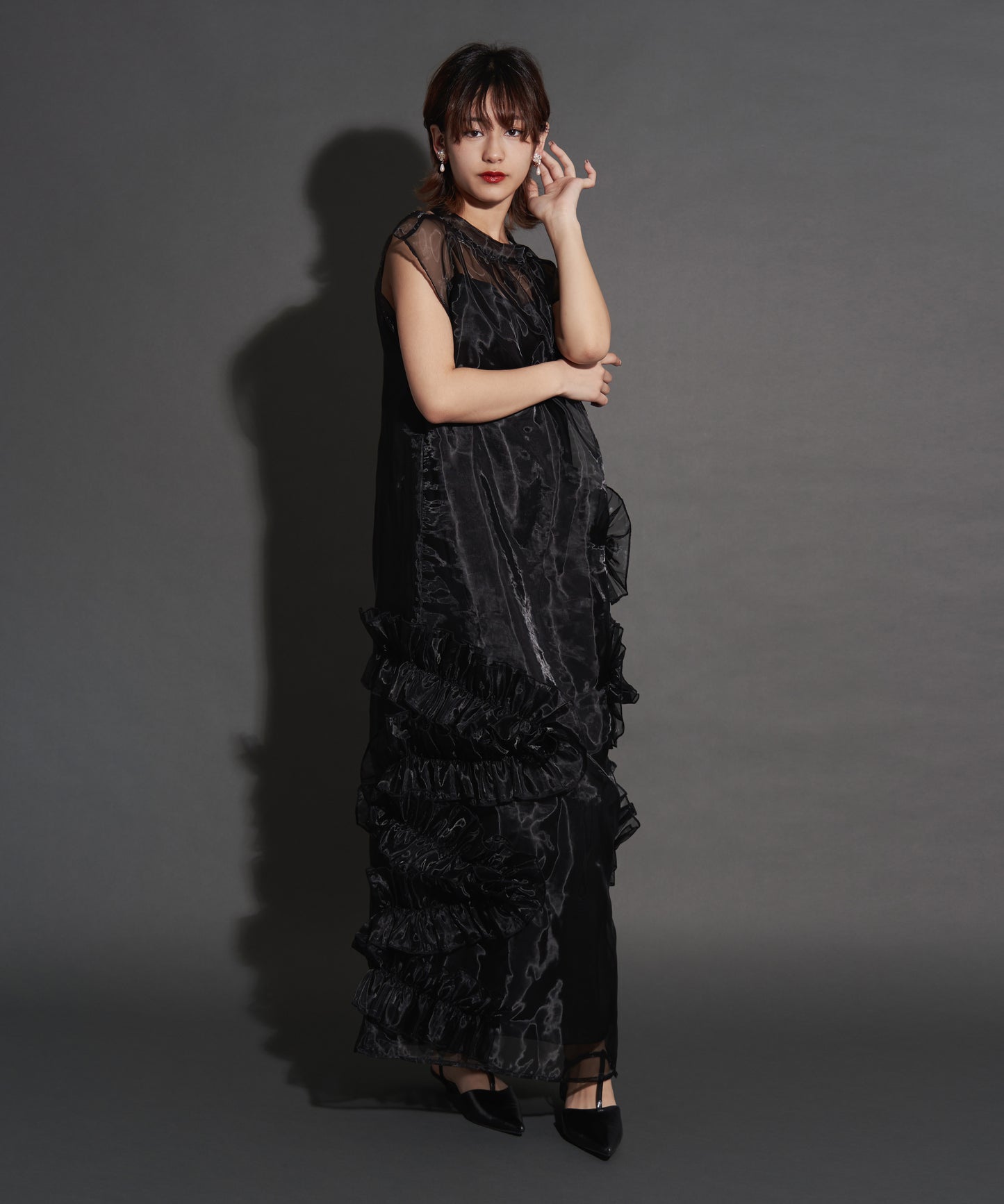 ORGANDY VOLUME DRESS