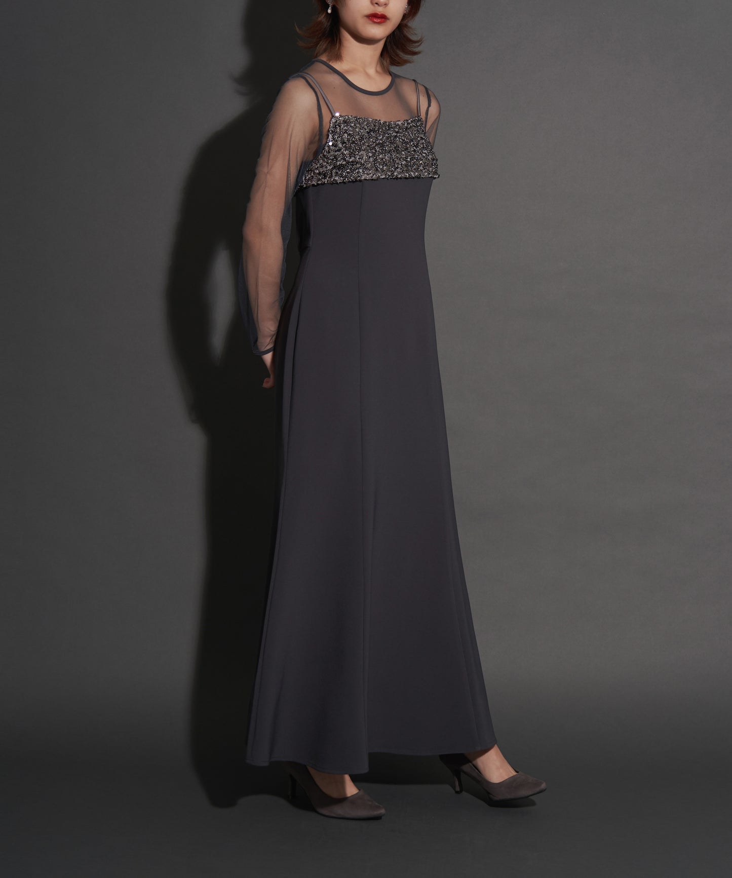 2WAY GLITTER BUSTIER DRESS