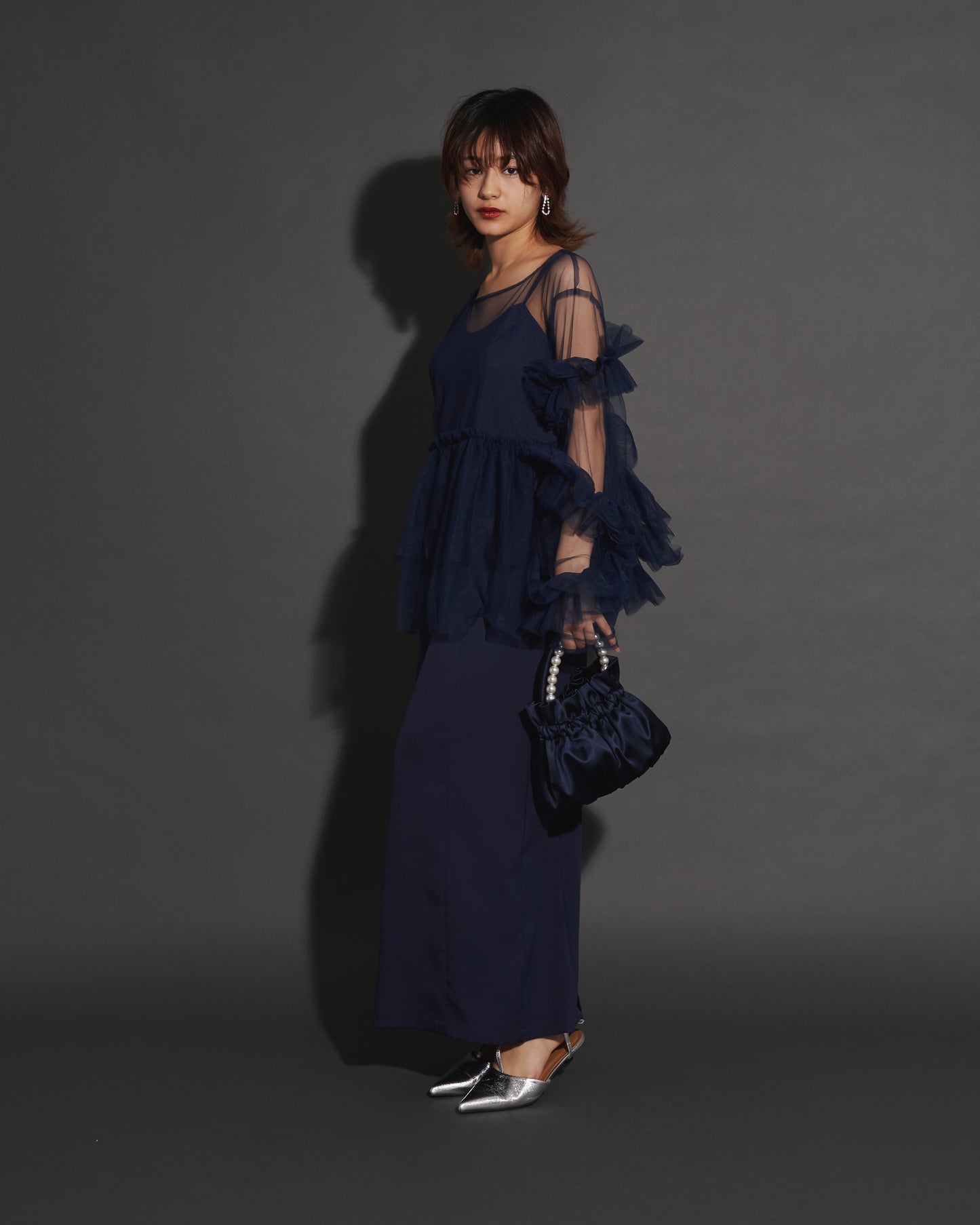 FRILL TULE TOP