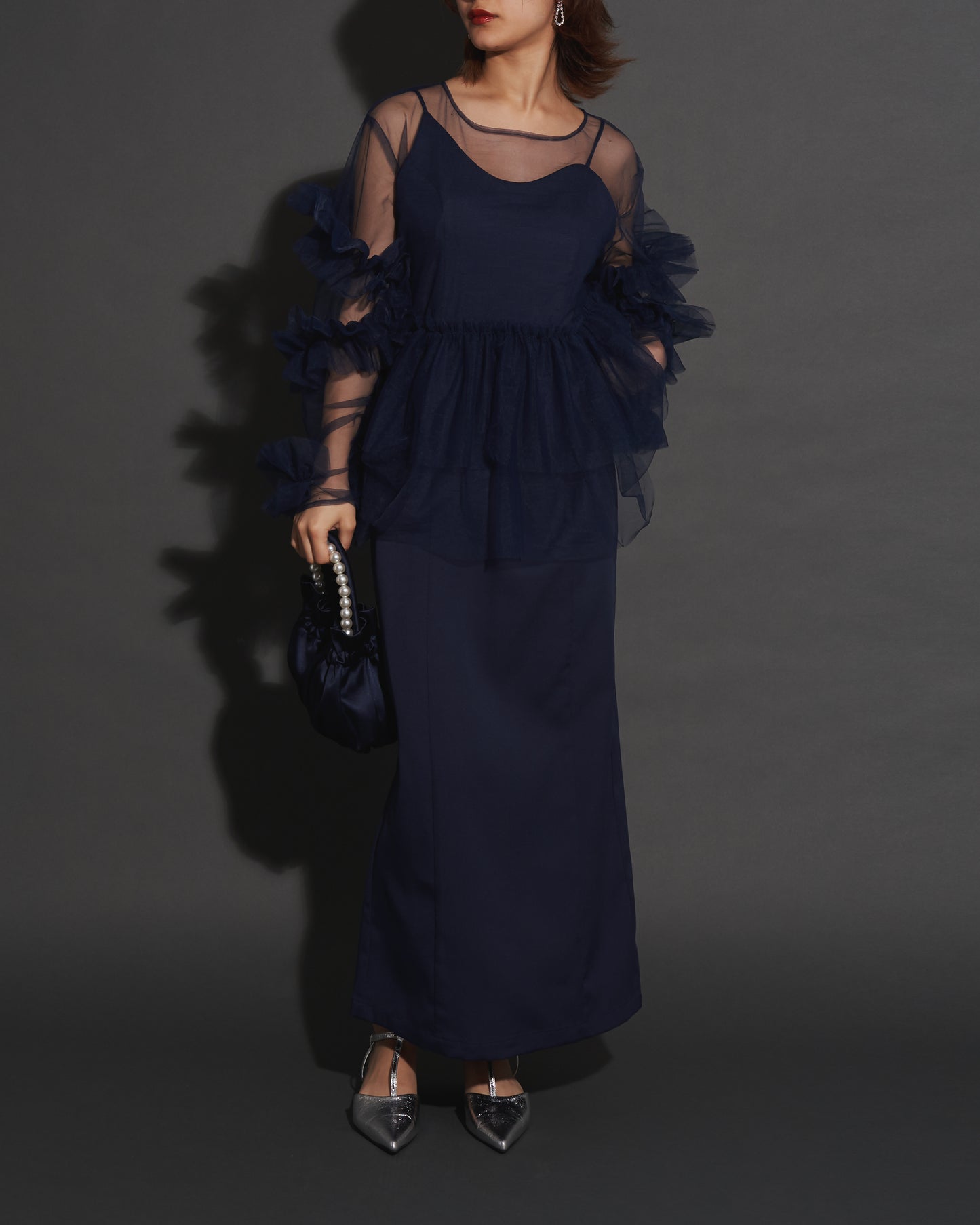 FRILL TULE TOP