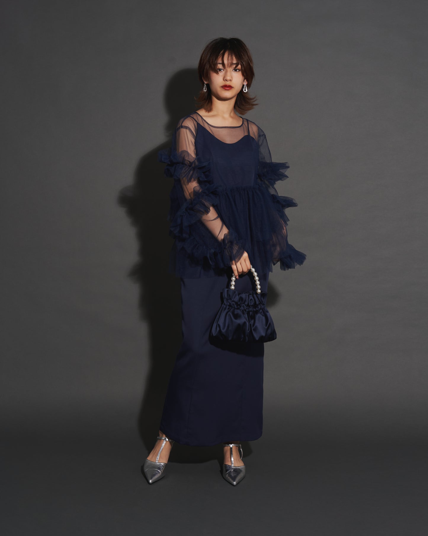FRILL TULE TOP