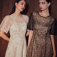 PUFF SLEEVE LACE DRESS