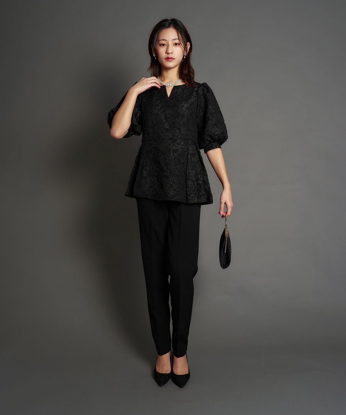 JAQURD PEPLUM SET UP