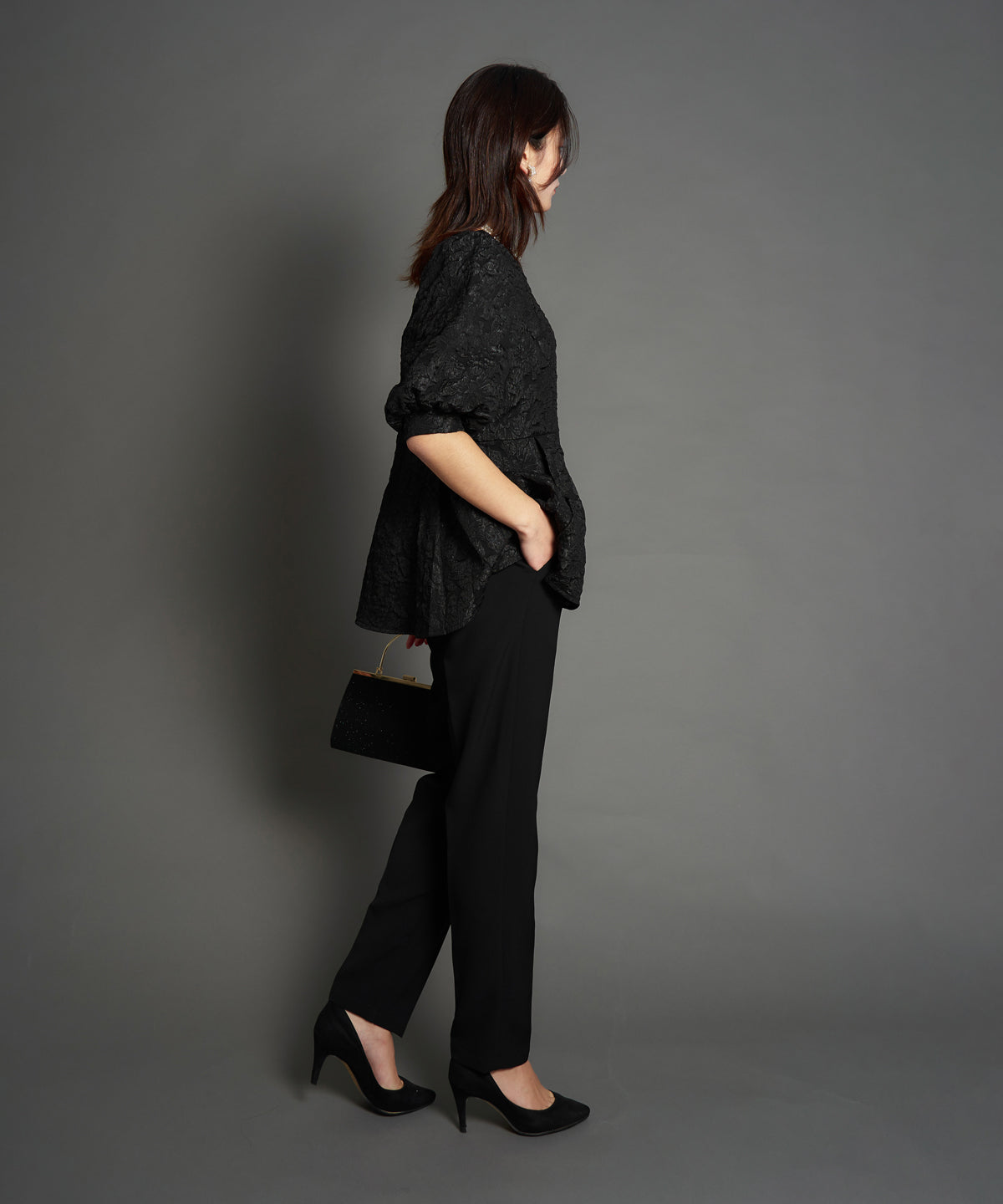 JAQURD PEPLUM SET UP