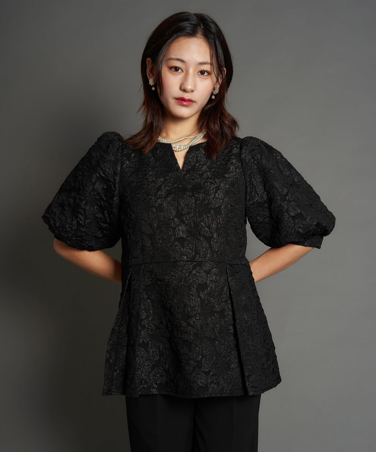 JAQURD PEPLUM SET UP