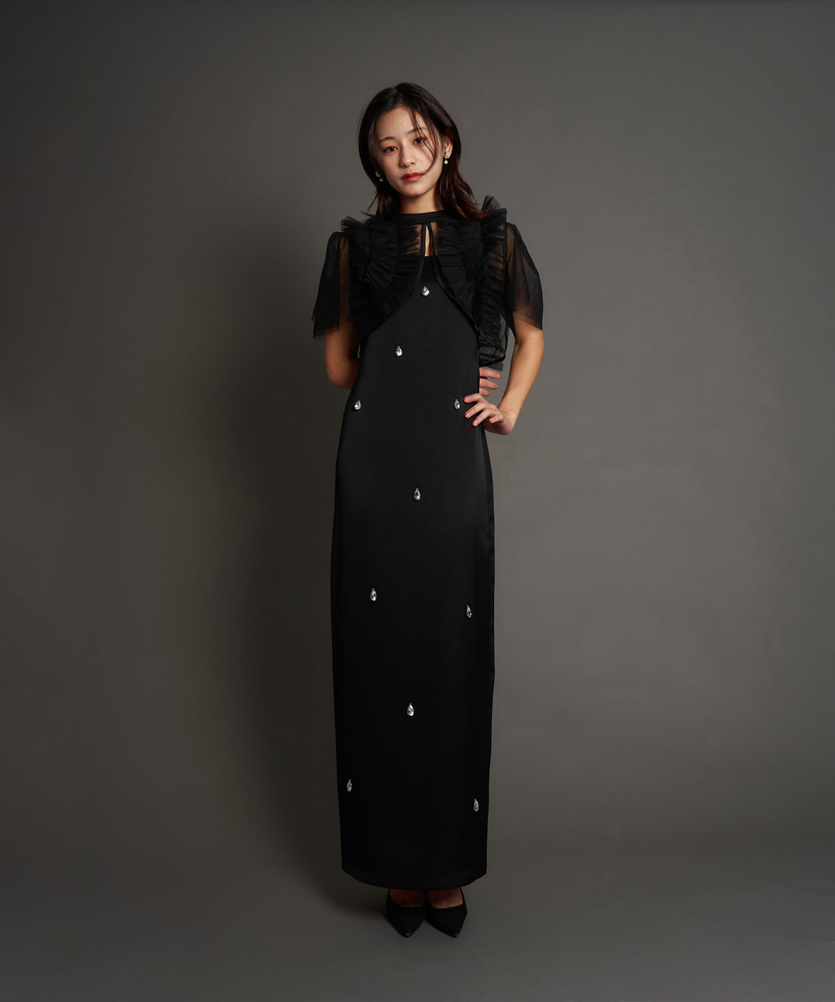 SATIN BIJOU SET DRESS