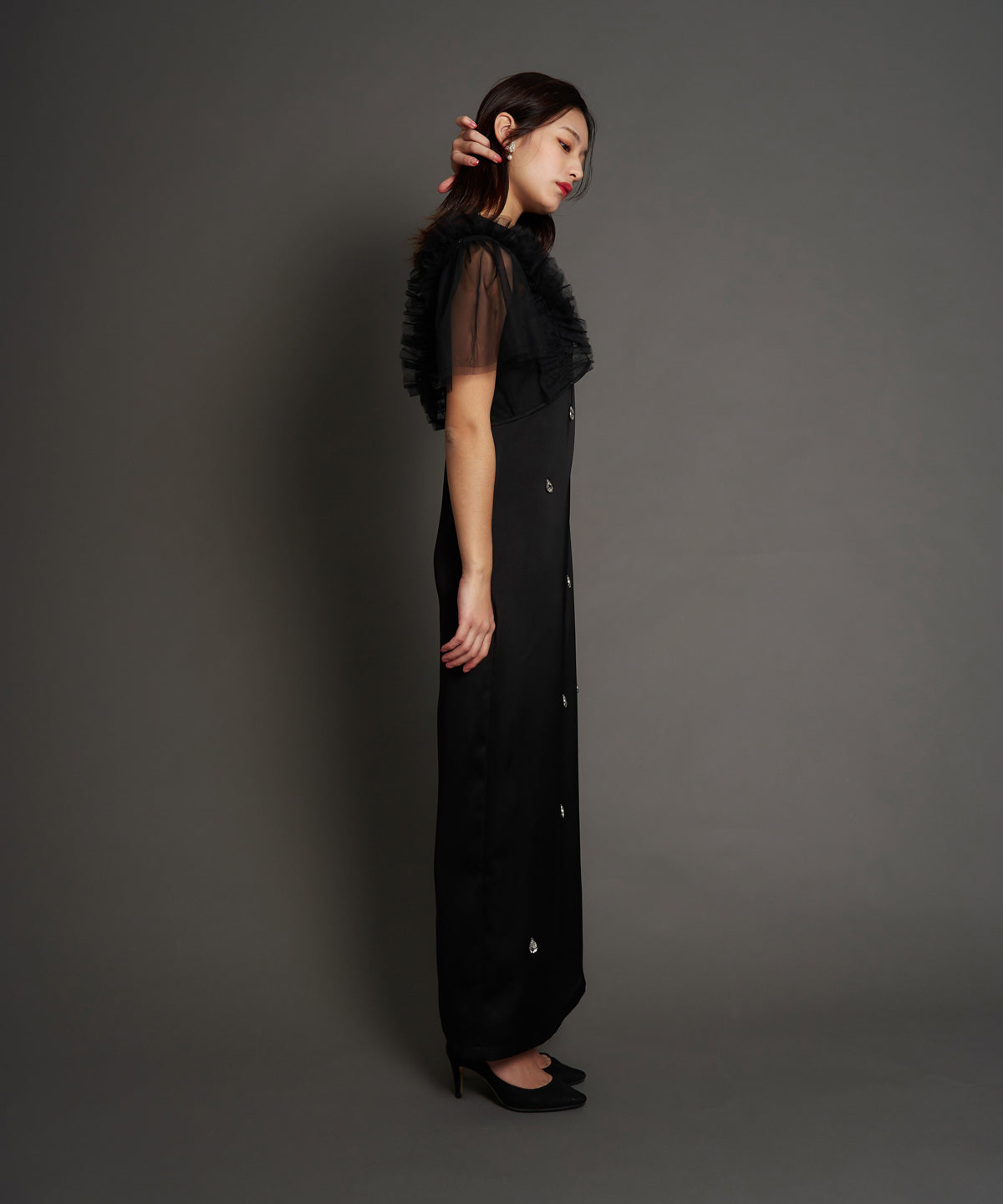 SATIN BIJOU SET DRESS