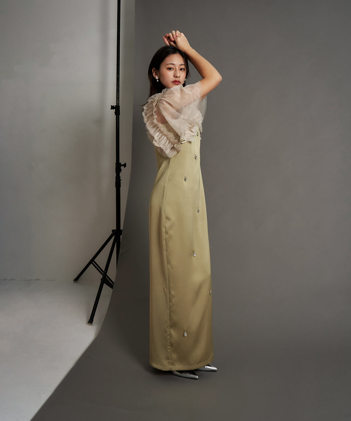 SATIN BIJOU SET DRESS