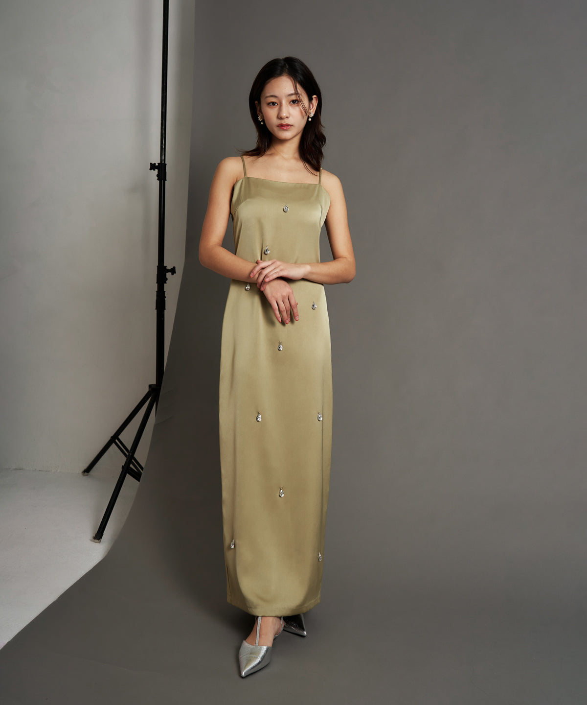 SATIN BIJOU SET DRESS