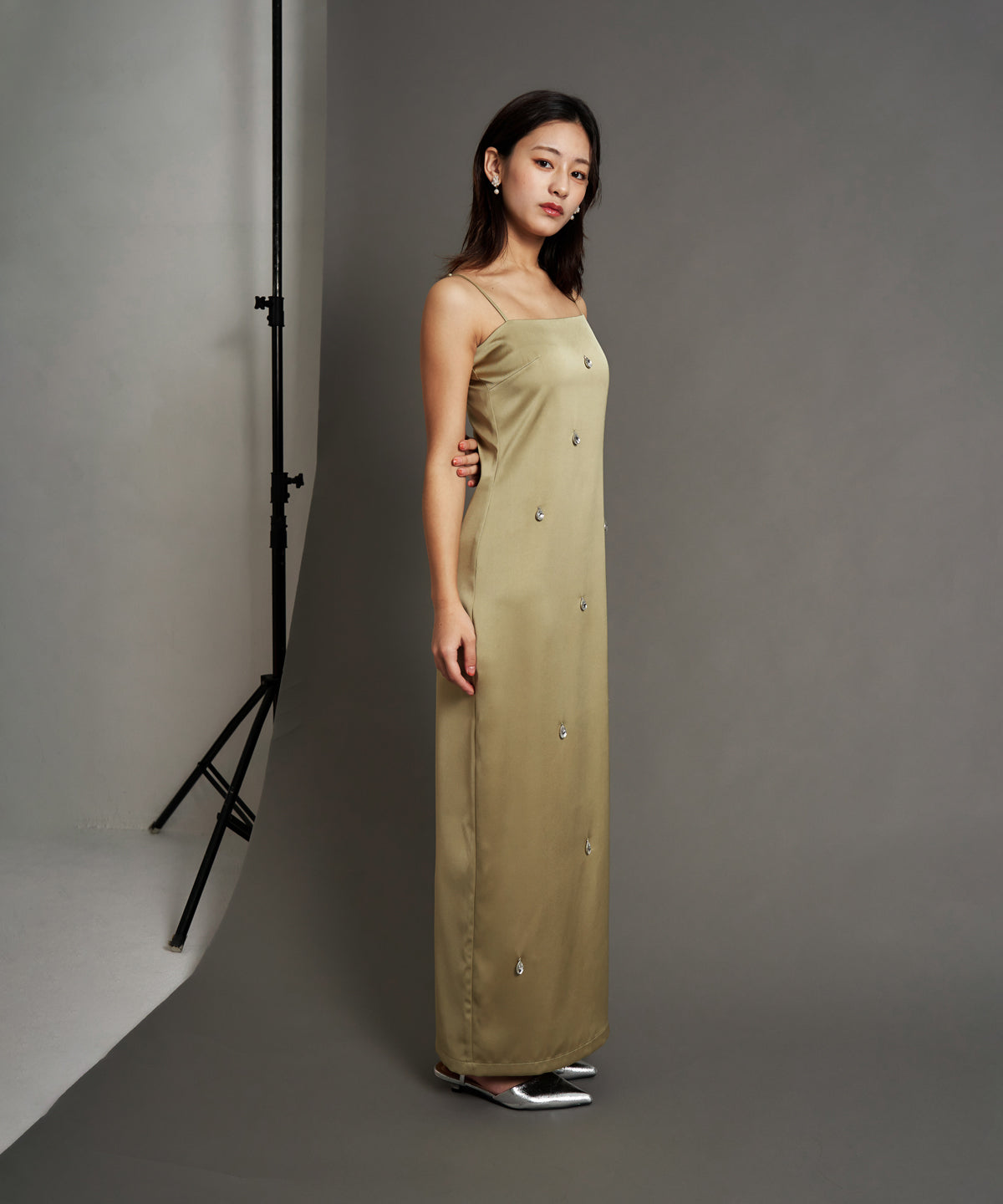 SATIN BIJOU SET DRESS