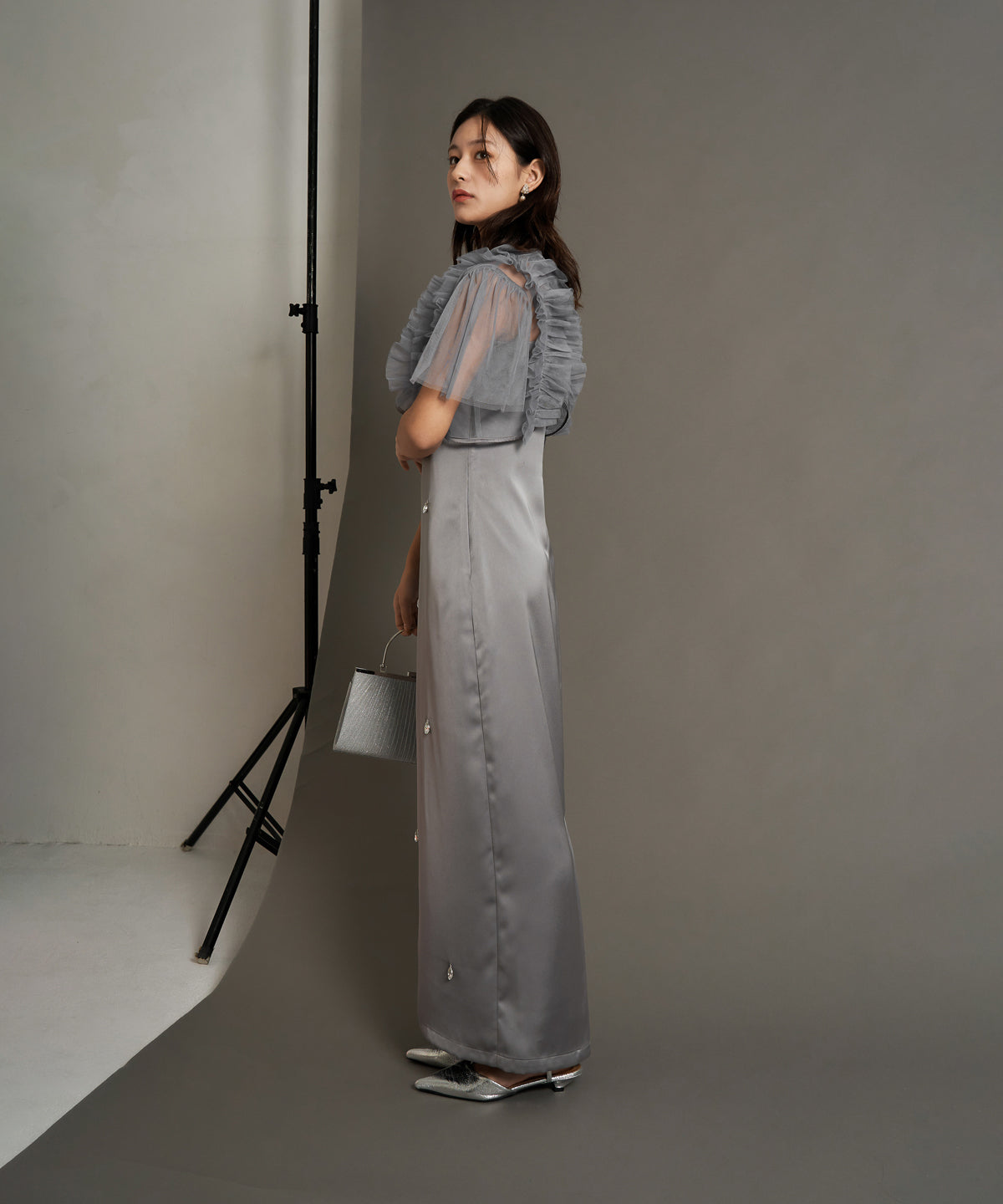 SATIN BIJOU SET DRESS