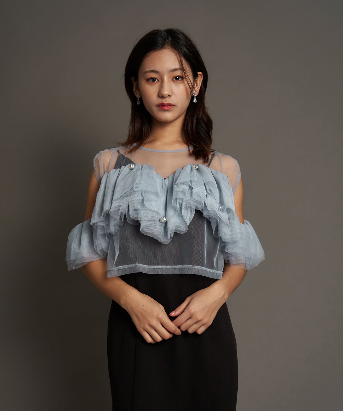 DROP BIJOU FRILL TOP