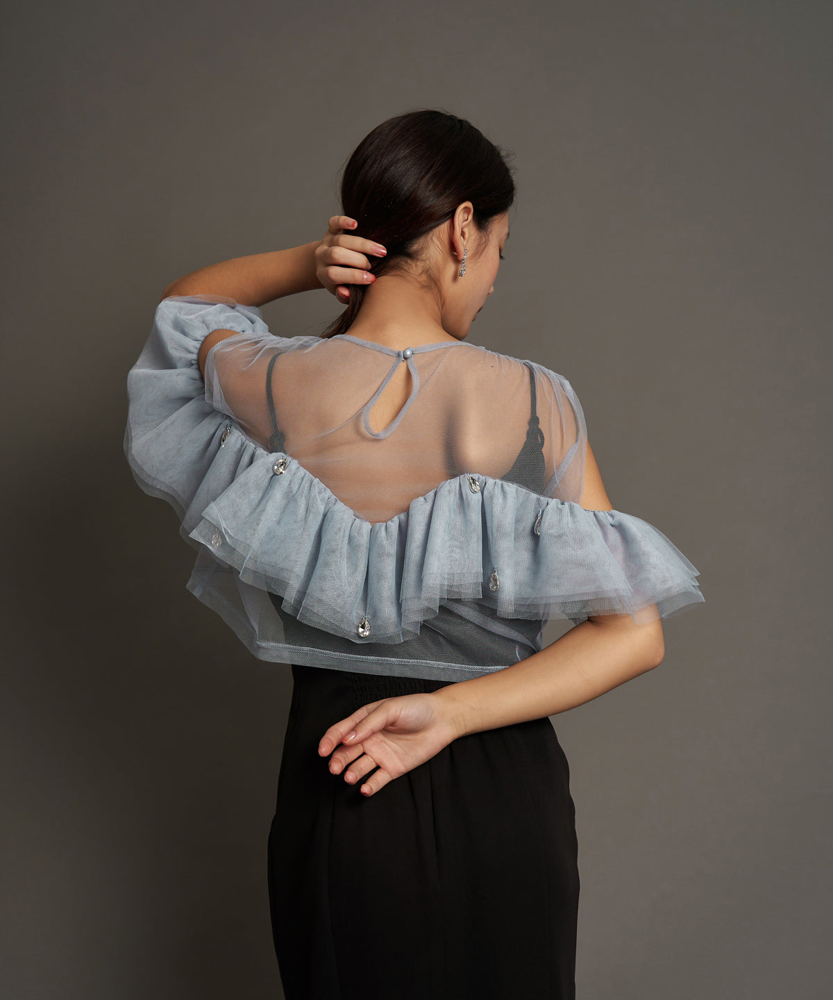 DROP BIJOU FRILL TOP