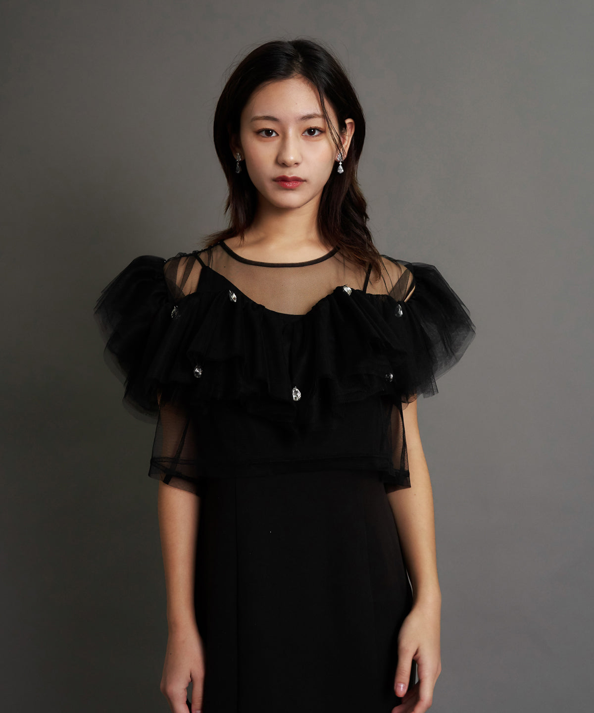 DROP BIJOU FRILL TOP