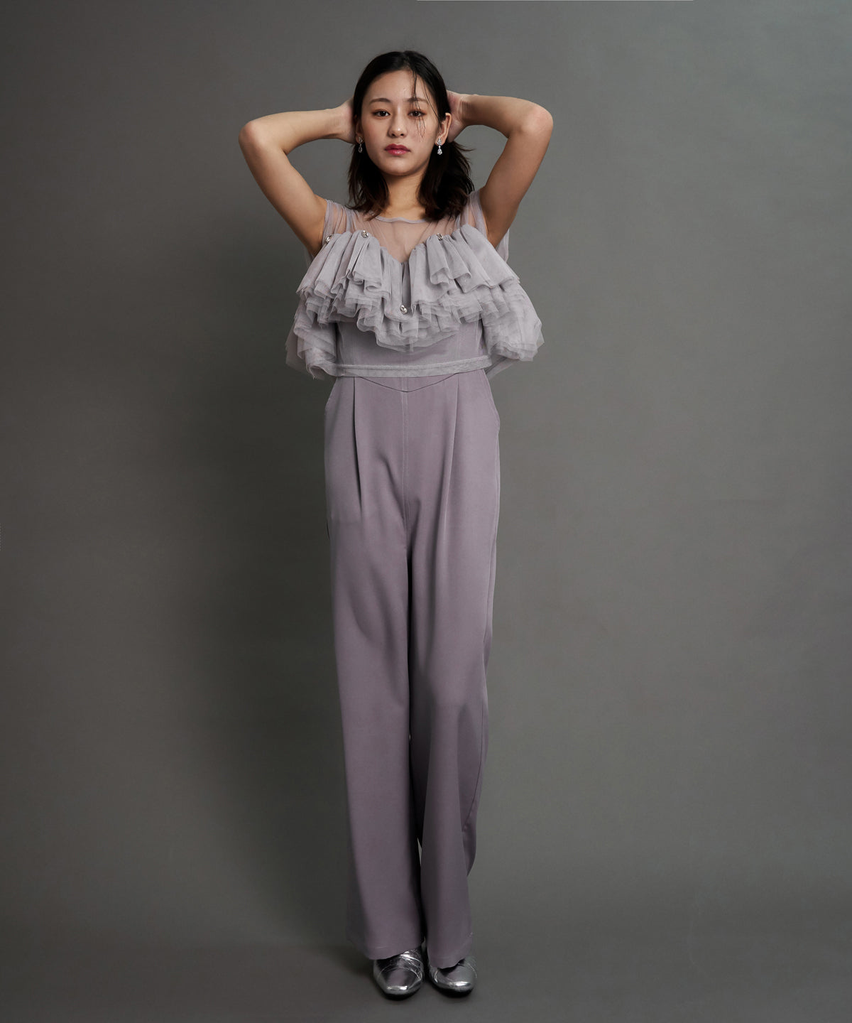 モデルサイズ：162cm B80 W59 H83 / 着用：グレージュ