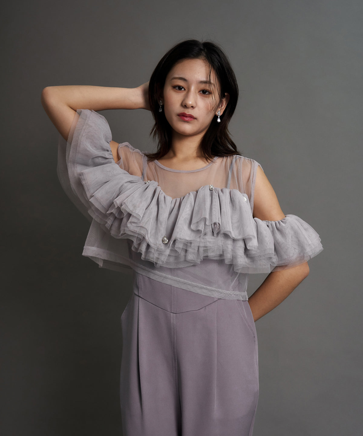 DROP BIJOU FRILL TOP