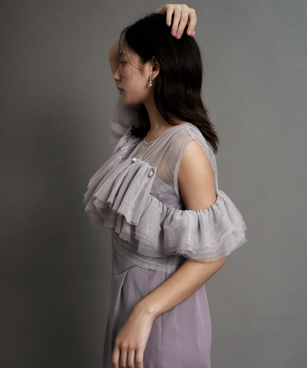 DROP BIJOU FRILL TOP