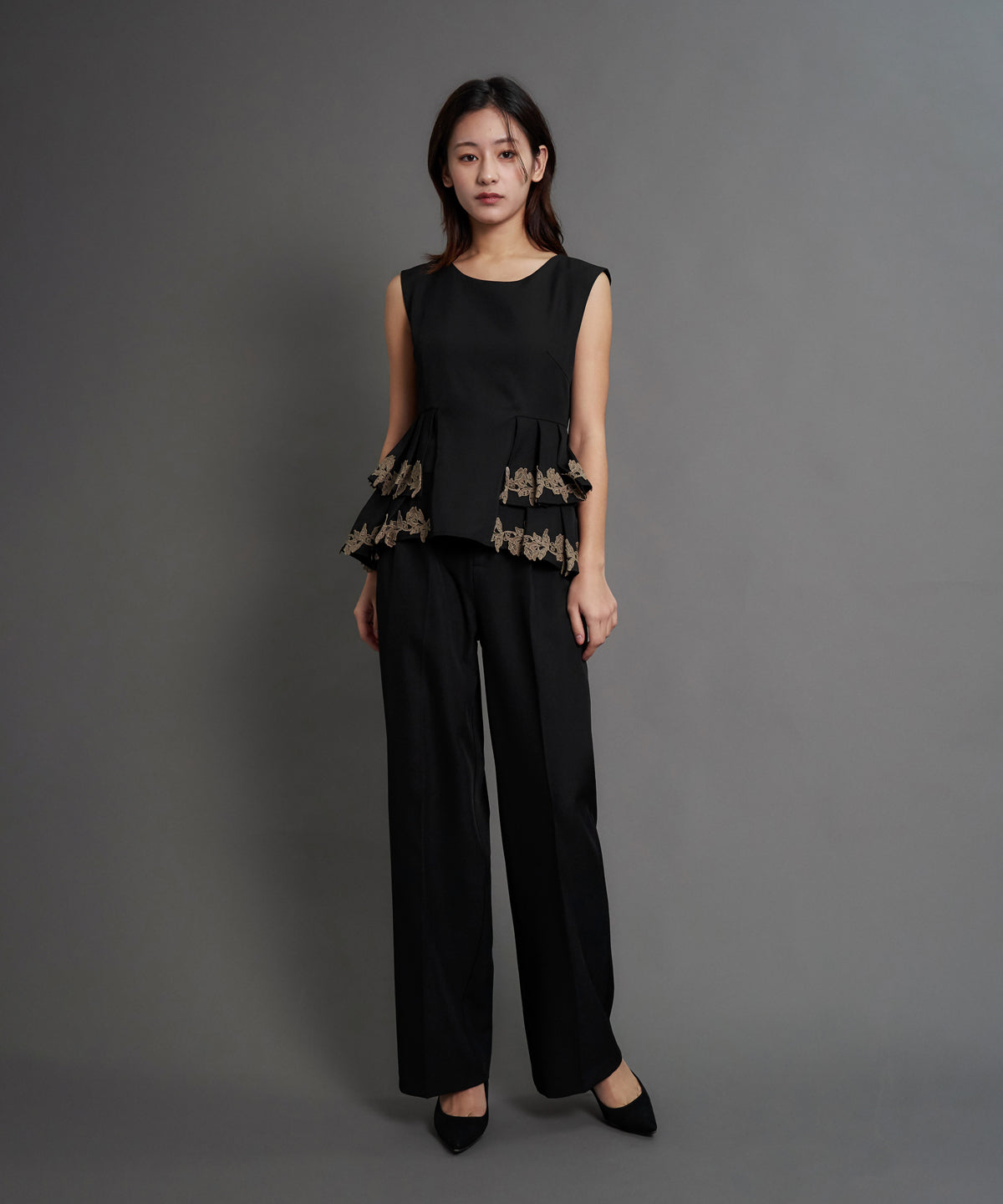POINT LACE PANTS SET UP