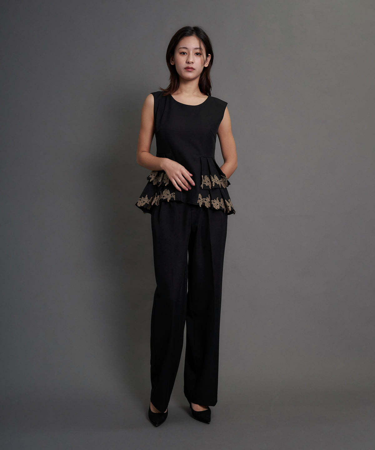 POINT LACE PANTS SET UP