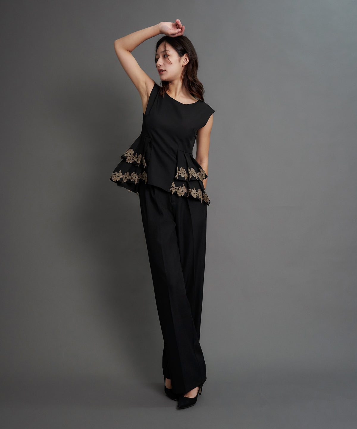 POINT LACE PANTS SET UP
